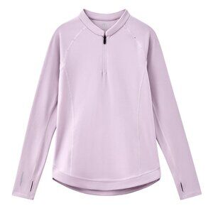 Moodytiger girls on ice 1/4 zip long sleeve fair orchid